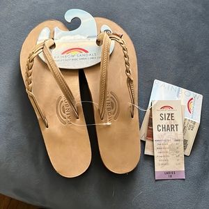Rainbow flip flops/sandals